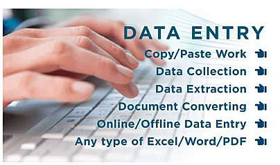 data entry/ Microsoft office