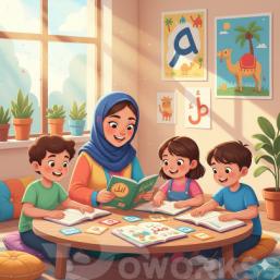 معلمه لغه عربيه او قرآن