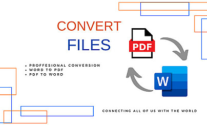 Convert pdf file to word and vice versa